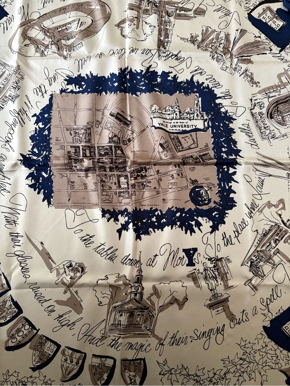 100% Silk Yale Scarf